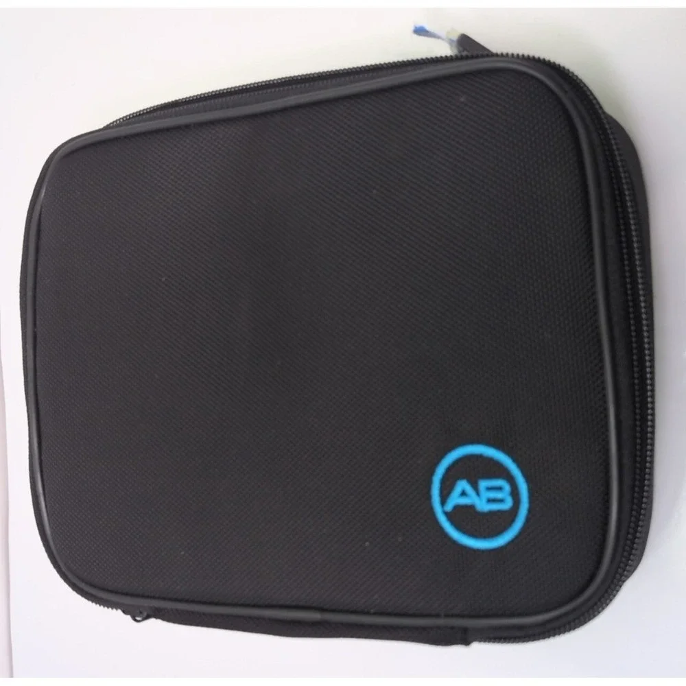 AB Travel Storage Case Black Ballistic Nylon Padded Organizer Bag Excellent